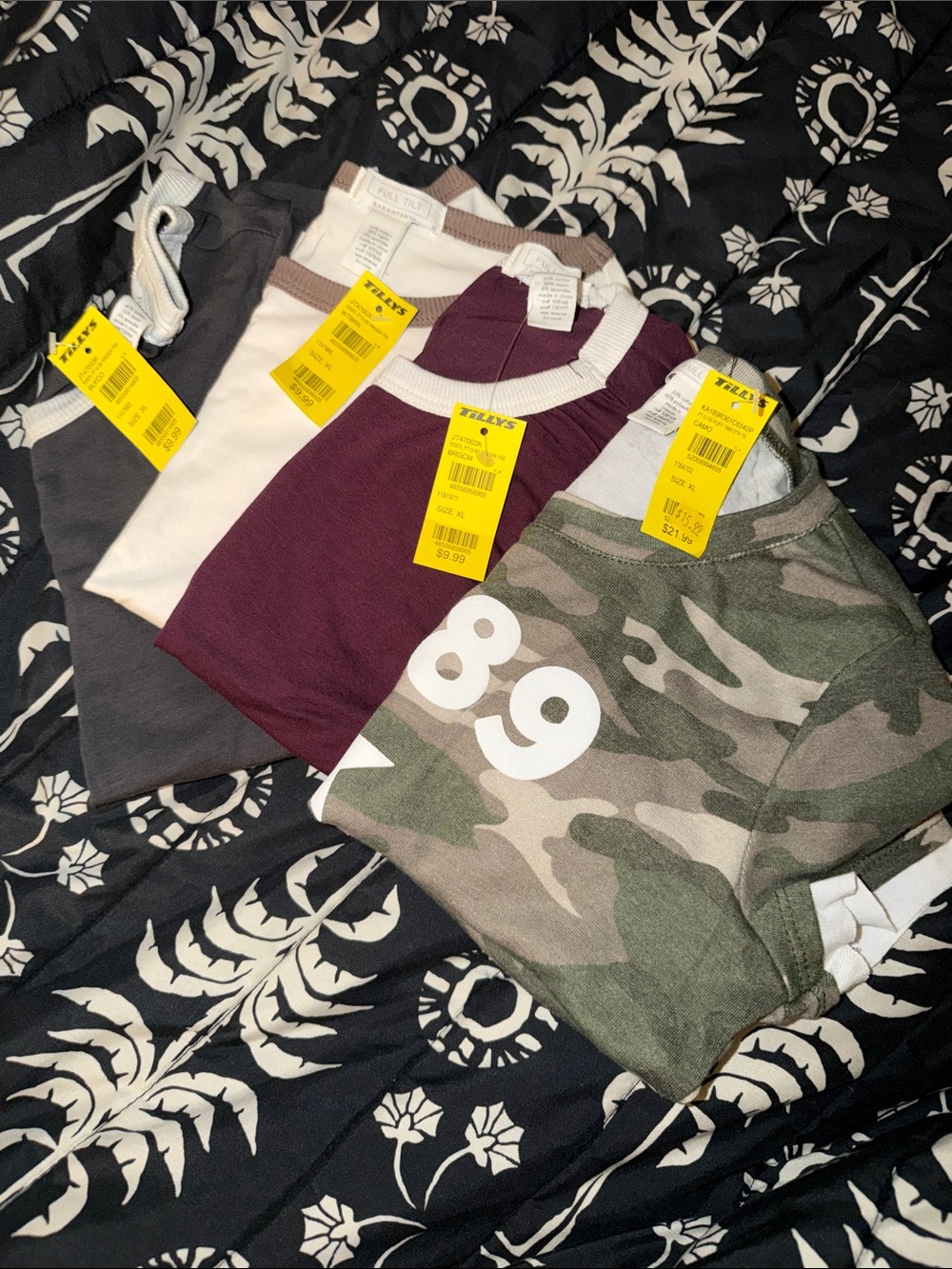 NWT BUNDLE Four Tilly’s Full Tint Essentials Kids Shirts